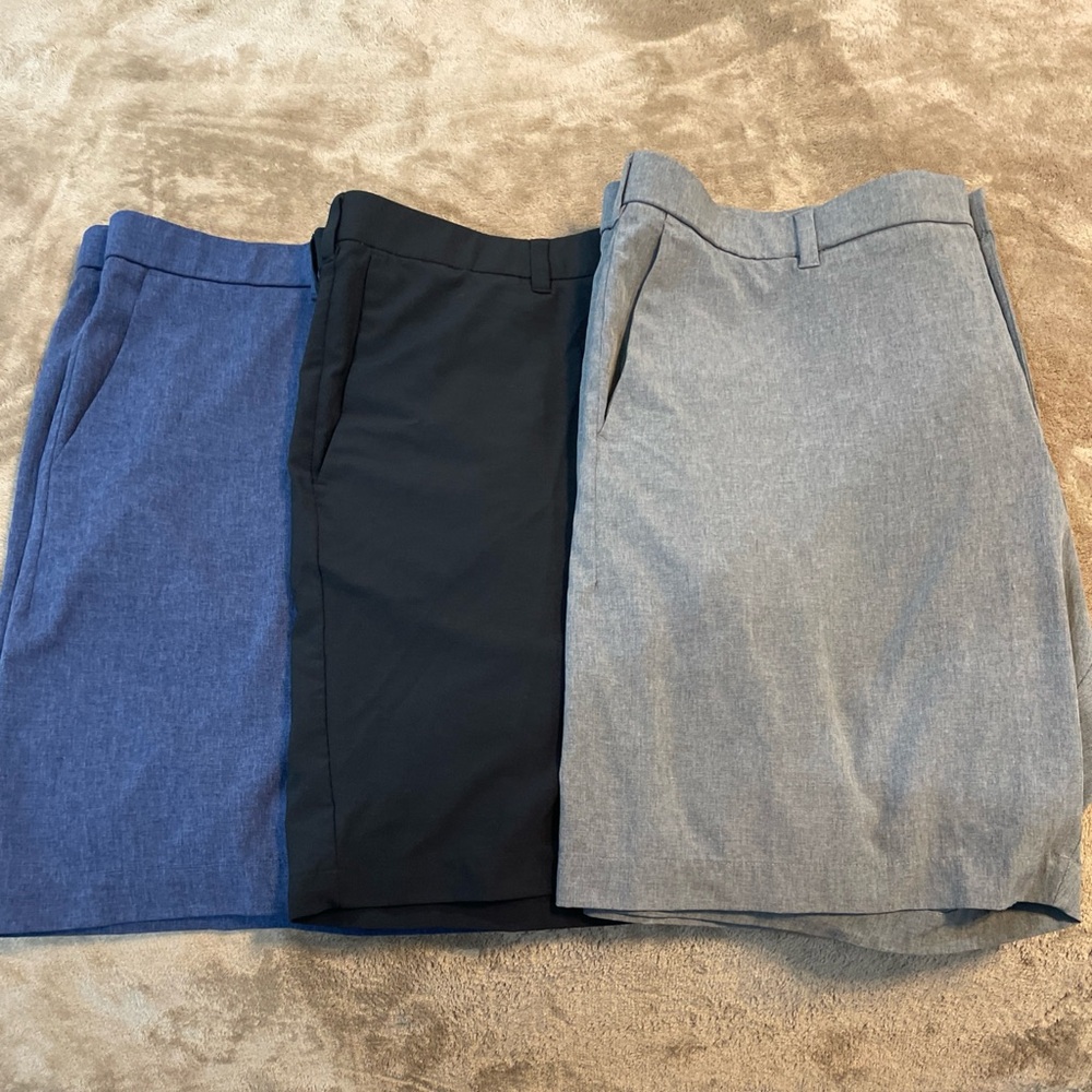 Men's Classic Shorts - Blue, Black, and Gray